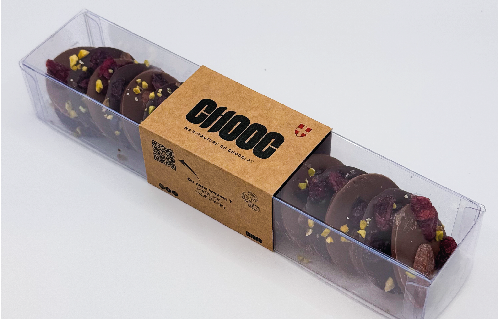 Mendiants au chocolat noir