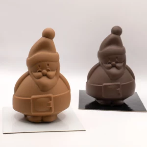 Père Noël en chocolat artisanal 120 g Chooc à Annecy, moulage au chocolat noir ou lait